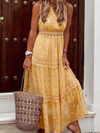 C03A1344-524C-1B3C-49C1-35F5420EF223.jpg Casual V Neck Sleeveless Maxi Dress - Image 1