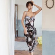 Flaxmaker 2Pack Floral Sexy One Piece Swimsuit and Cover Up - Image 13